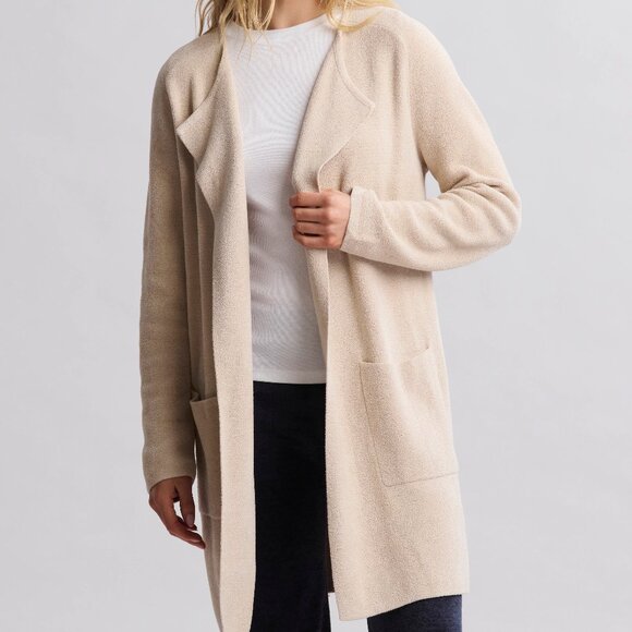Barefoot Dreams Cardigan Cozy Chic Ultra Lite Wide Collar Jacket Duster sz XL - Picture 2 of 4
